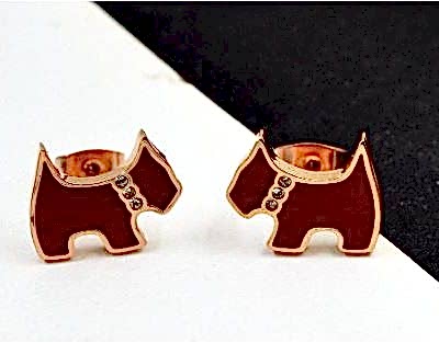Pendientes motivo perro
