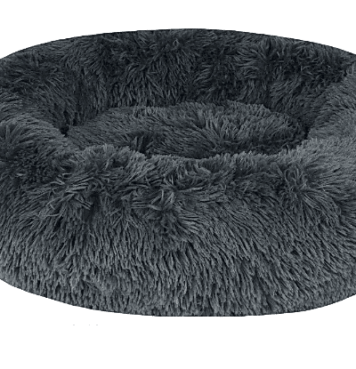 Cama de Felpa 60 cm gris