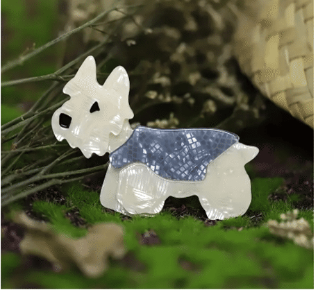 Broches de Perro Hechos a Mano de Acrílico